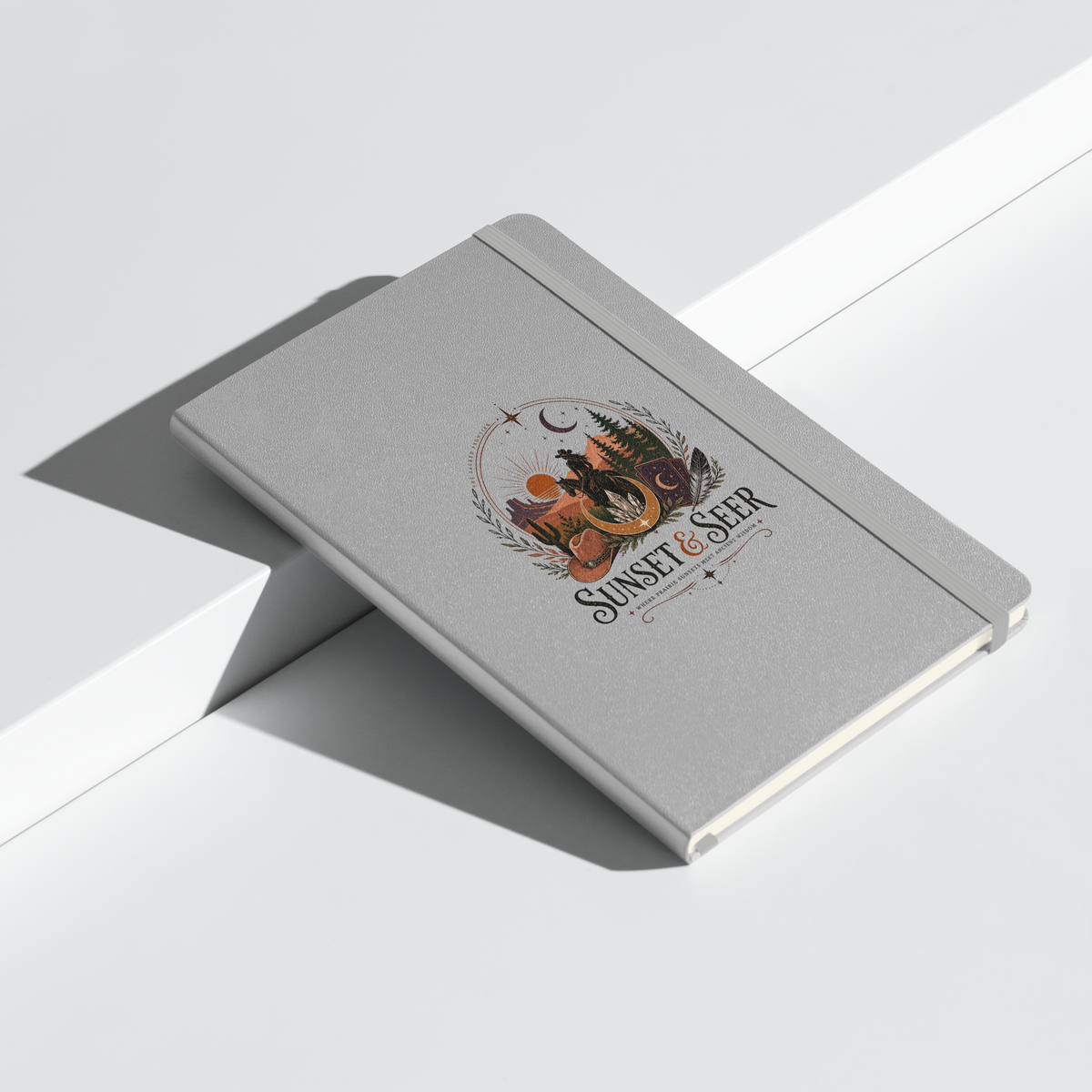 Sunset and Seer Hardcover Bound Notebook