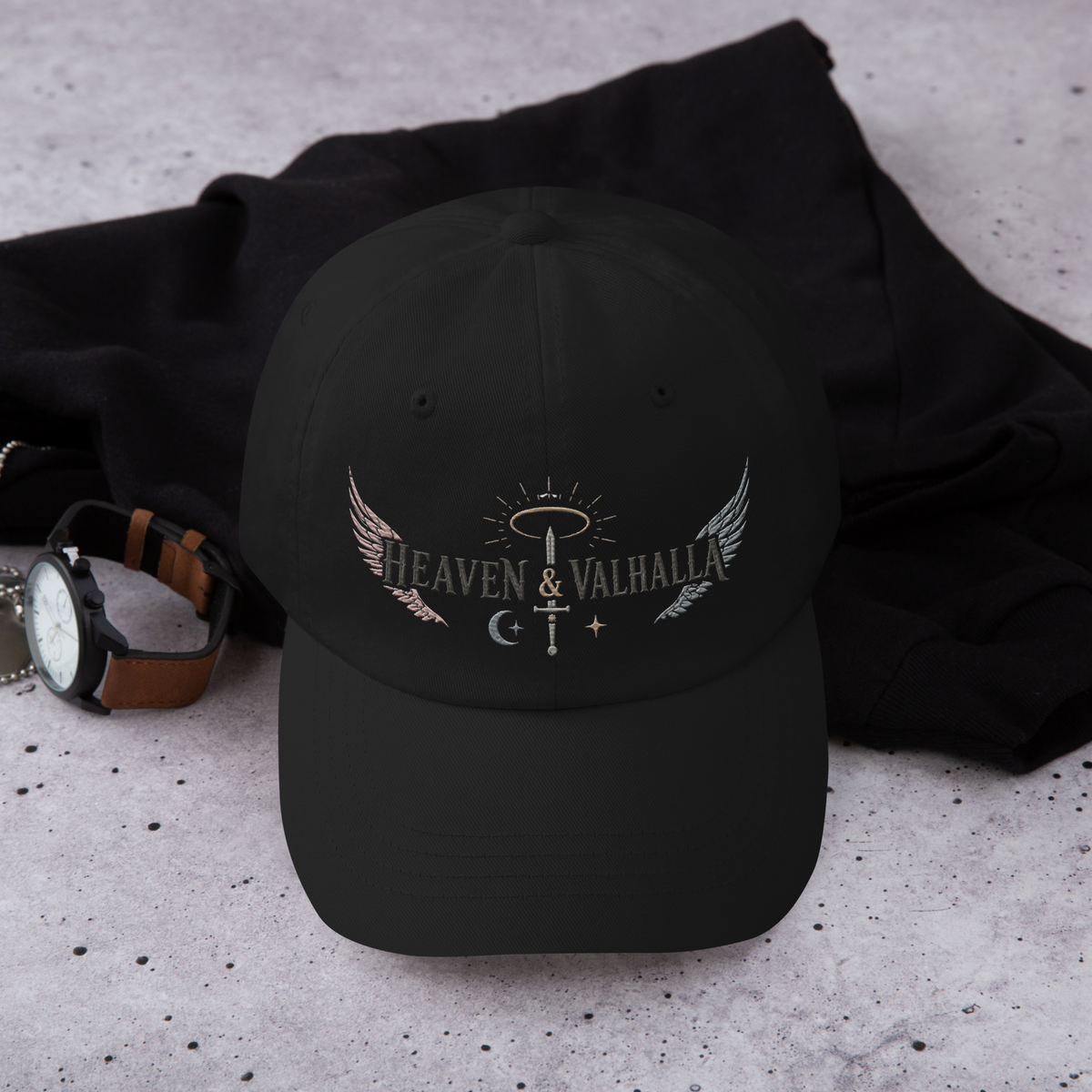 Heaven & Vahalla Collection Embroidered Dad hat