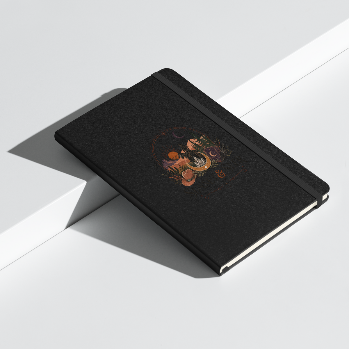 Sunset and Seer Hardcover Bound Notebook