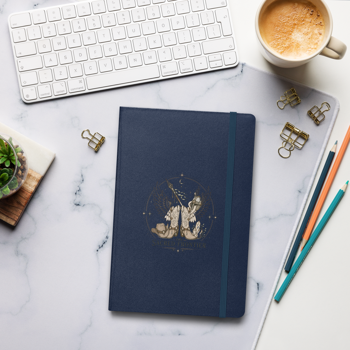 The Sacred Frontier Hardcover bound notebook