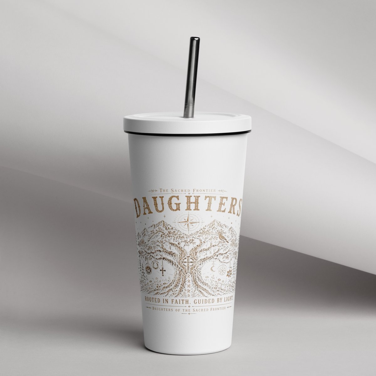 Rooted Insulated tumbler; Daughters of The Sacred Frontier Collection